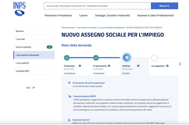 Come vedere la disoccupazione sul sito dell'INPS