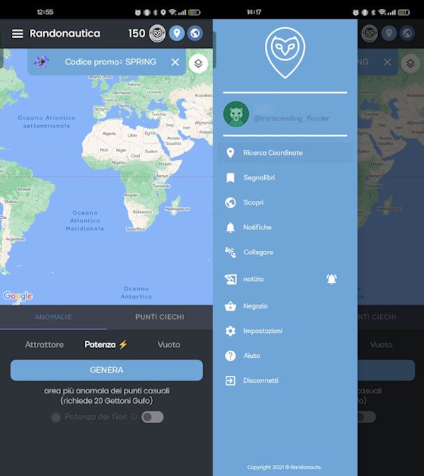 Come funziona app Randonautica