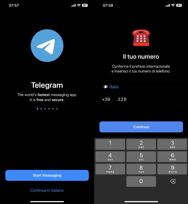 Telegram iPhone