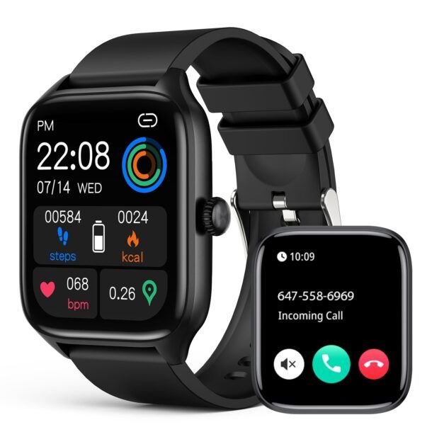 Smartwatch Uomo Donna Con Chiamate Bluetooth - Monitor Pressione, Cardio, Sonno, 100+ Modalità Sport, IP67