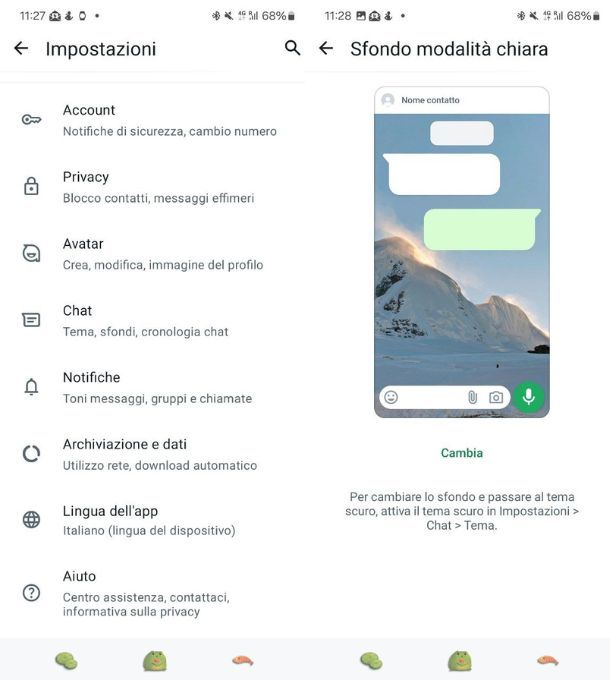 whatsapp sfondi