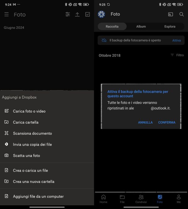 Dropbox OneDrive Android