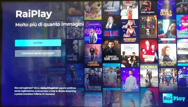 Accedere a RaiPlay