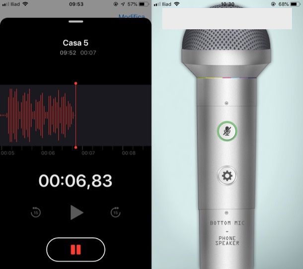 Come usare iPhone come microfono