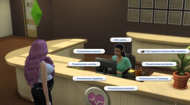 Partorire in ospedale the sims 4
