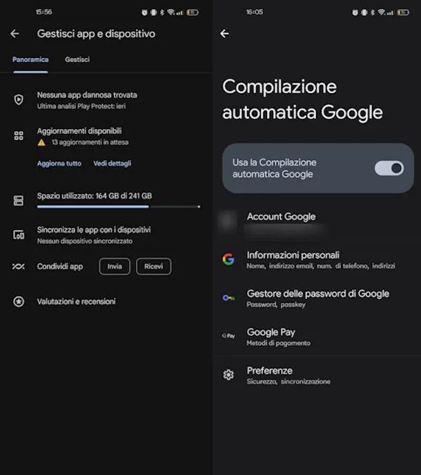Trasferimento tra Android