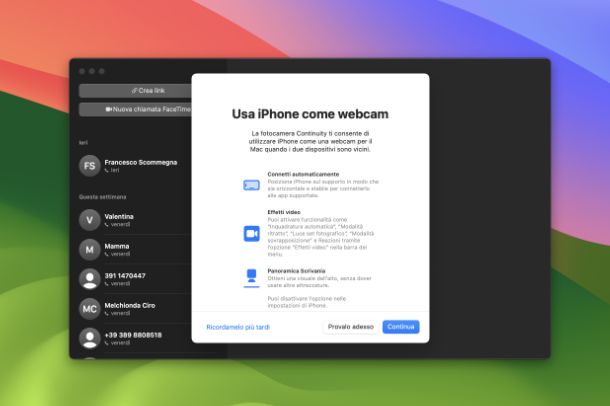 Come usare iPhone come webcam