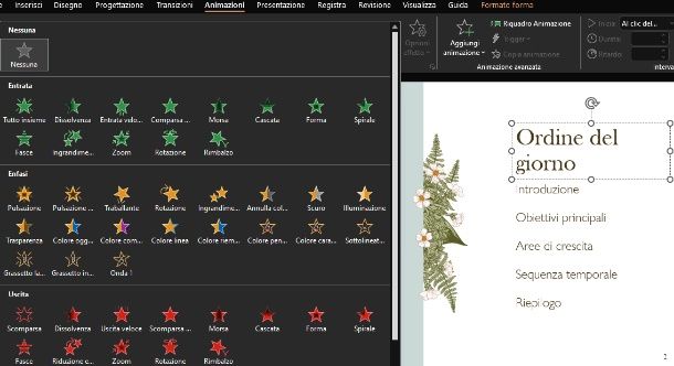 Animare scritte su PowerPoint PC