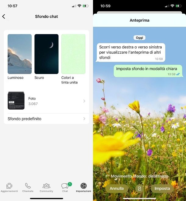 Sfondi WhatsApp iOS