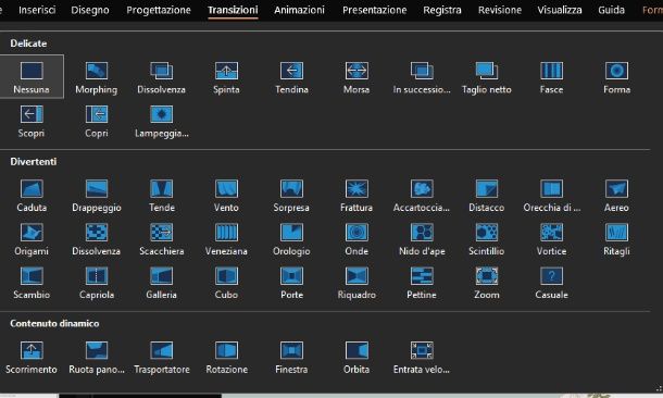 animare slide PowerPoint su PC
