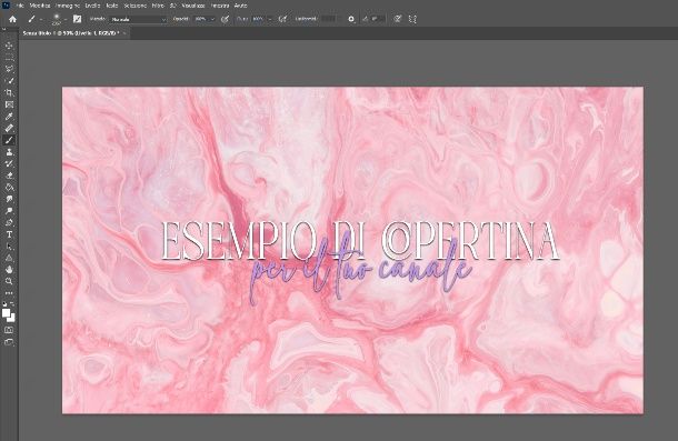 Copertina YouTube Photoshop 