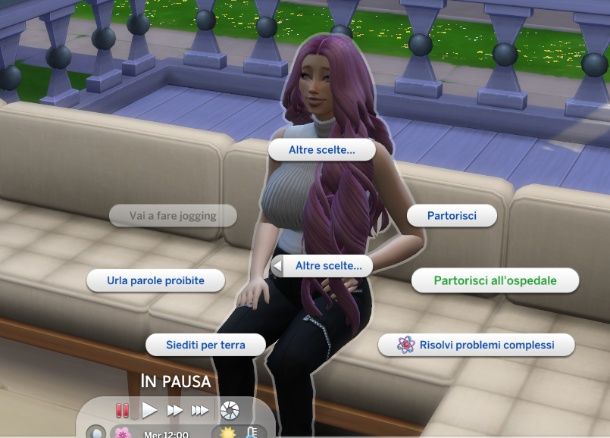 Partorire in ospedale the sims 4