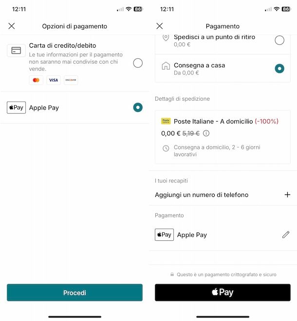 Pagare su Vinted con Apple Pay