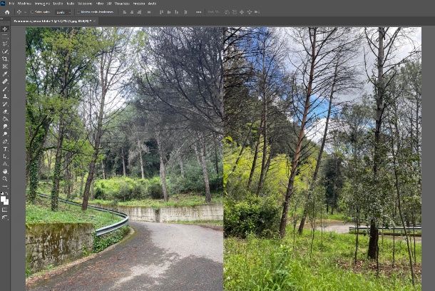 Unire due foto Photoshop