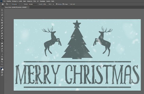 Photoshop pennello natalizio neve