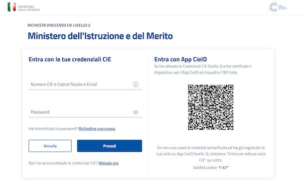 Accedere a S.O.F.I.A. con CIE