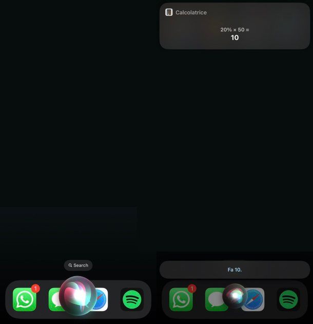 Calcolatrice Siri