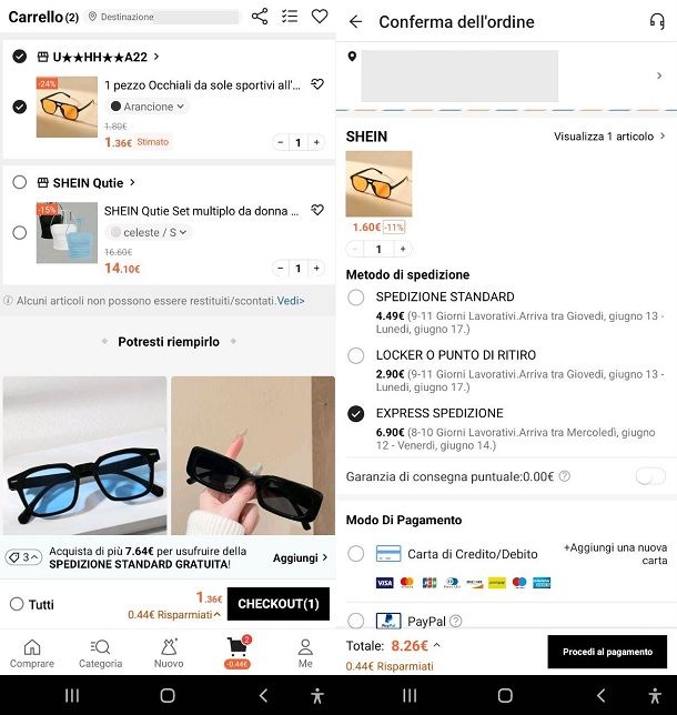Spedizione Express SHEIN: come fare