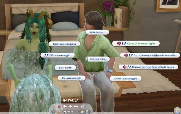 Cerca di avere un figlio su The Sims 4
