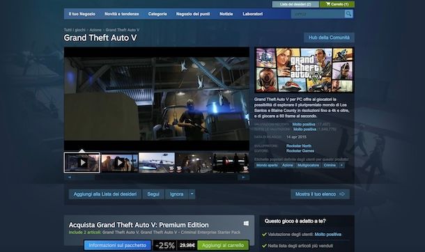 GTA V su Steam