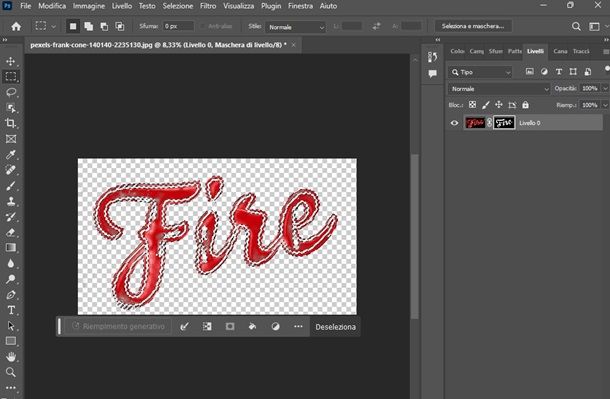 photoshop vettorializzare immagine