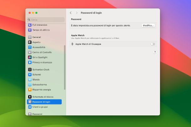 Come cambiare password su macOS