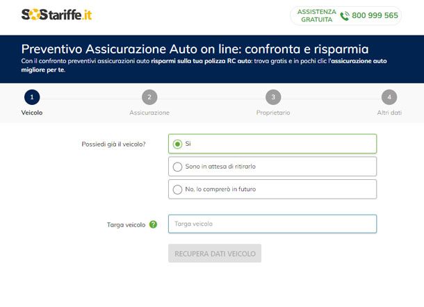 Migliori RCA auto SOS Tariffe