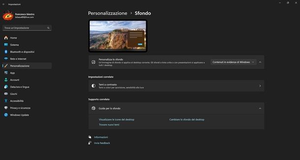 sfondo windows
