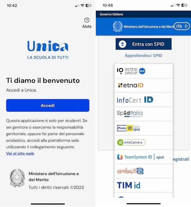 App Unica Istruzione