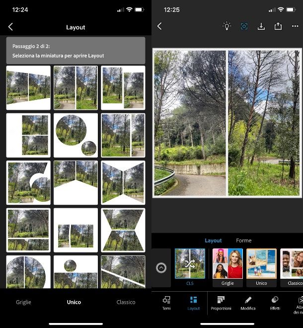 Photoshop express unisci foto