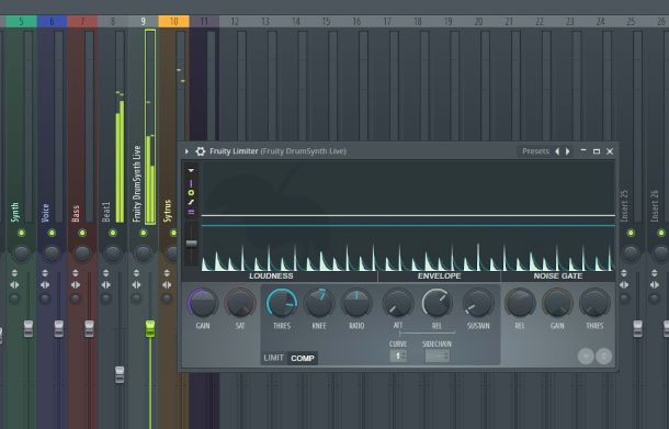 interfaccia Limiter FL Studio