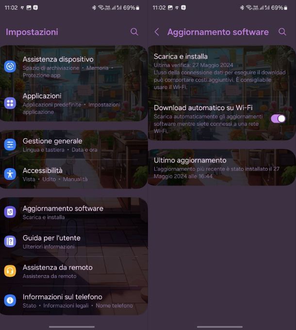 aggiornare samsung