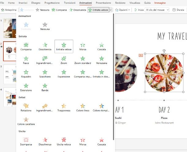 Animare immagini powerpoint online