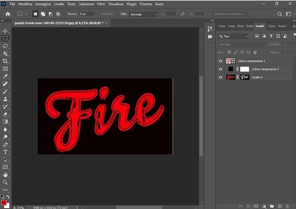 photoshop vettorializzare immagine