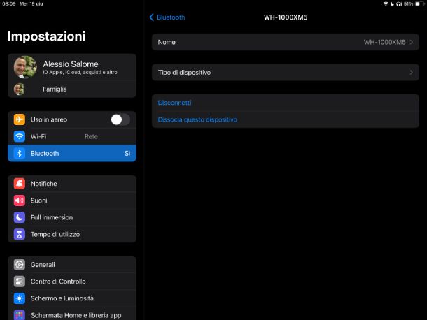 Cuffie Bluetooth Sony iPad