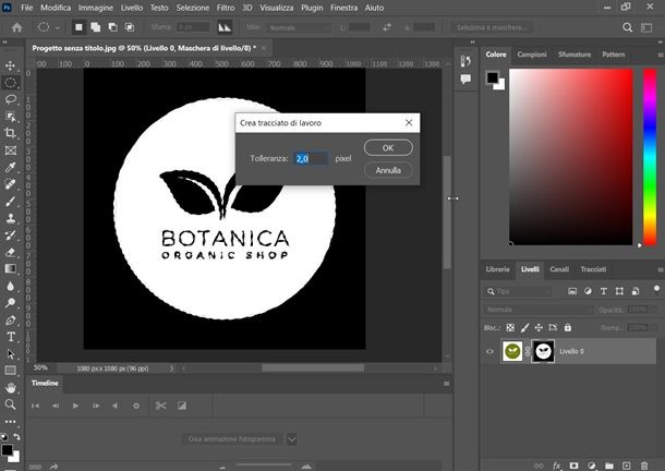 photoshop vettorializzare logo