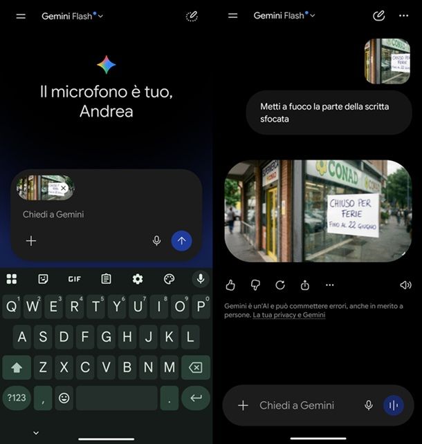 Come mettere a fuoco una scritta sfocata Android