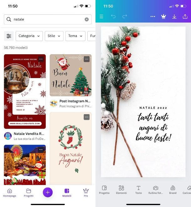 Canva Natale