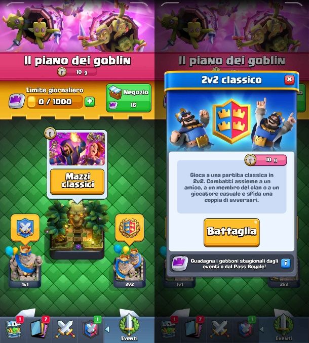 Come fare 2v2 su Clash Royale con un amico