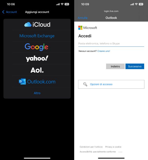 Sincronizzazione iPhone Outlook