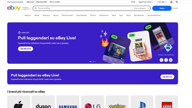 eBay vendita carte Pokémon