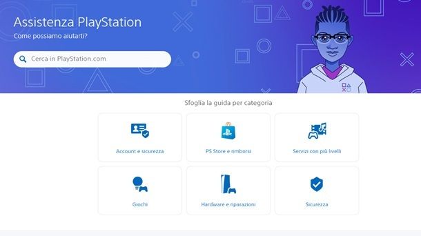 Assistenza PlayStation reset DualSense controller PS5