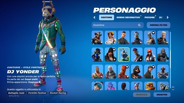 DJ Yonder Migliori Skin Fortnite