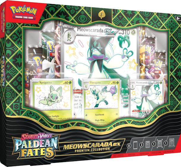 Pokémon TCG Paldean Fates Meowscarada ex Premium Collection