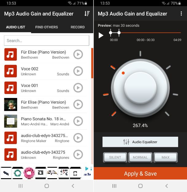 MP3 Audio Gain and Equalizer