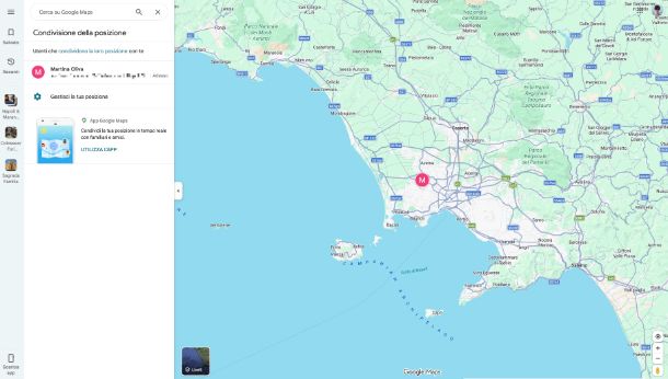 Google Maps posizione computer