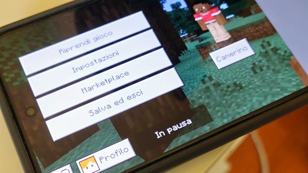 Come mettere in pausa Minecraft