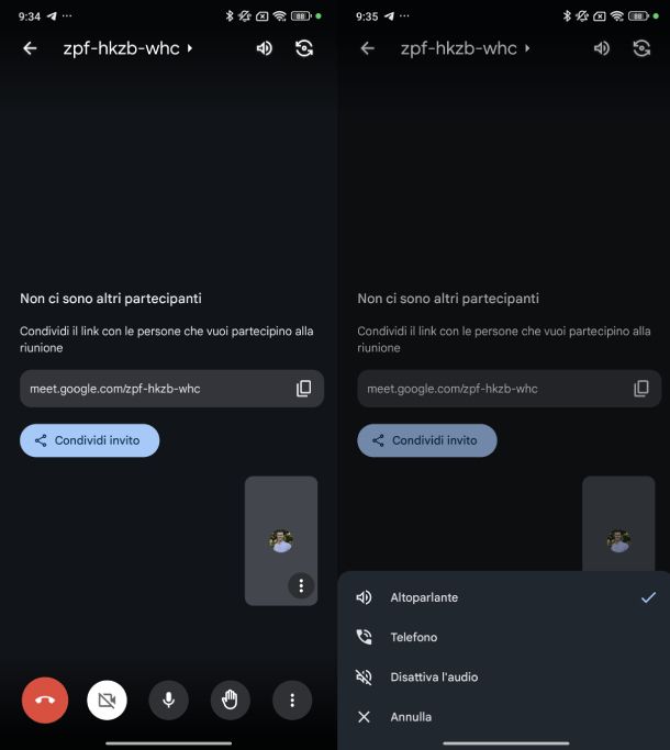 Google Meet Android