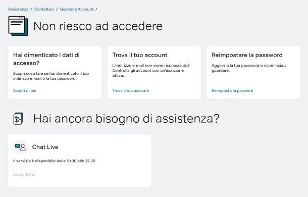 Come eliminare account NOW per decesso