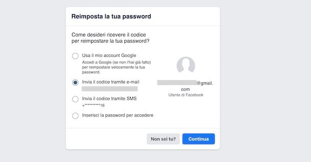 Recuperare account Facebook